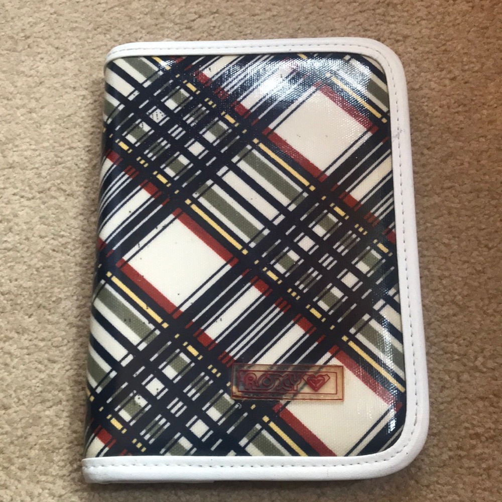 EXCELLENT Vintage ROXY/QUIKSILVER Plaid Planner/Agenda from 1998!